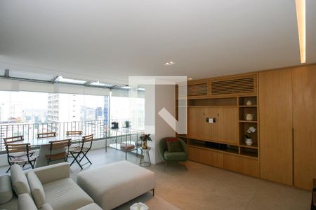 Sala  de apartamento à venda com 1 quarto, 83m² em Cerqueira César, São Paulo
