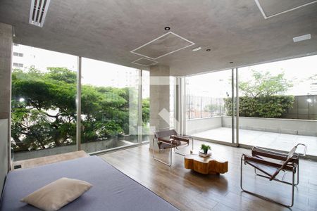 Área Comum - Mega Lounge de apartamento à venda com 1 quarto, 83m² em Cerqueira César, São Paulo