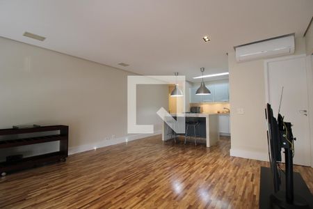 Sala de Apartamento com 1 quarto, 75m² Brooklin