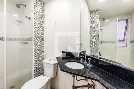 Banheiro Social de apartamento à venda com 2 quartos, 52m² em Parque Taboão, Taboão da Serra