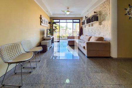 Sala de apartamento para alugar com 4 quartos, 128m² em Loteamento João Batista Julião, Guarujá