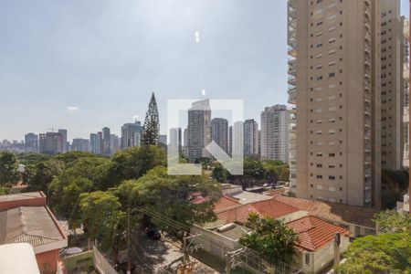 Vista da Sala de apartamento para alugar com 3 quartos, 137m² em Vila Cordeiro, São Paulo
