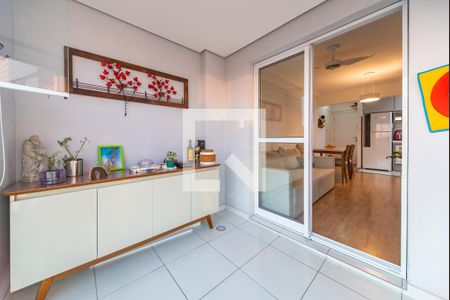 Varanda da Sala de apartamento para alugar com 2 quartos, 65m² em Jardim, Santo André