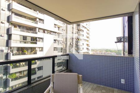 Varanda da Sala de apartamento à venda com 3 quartos, 110m² em Barra da Tijuca, Rio de Janeiro