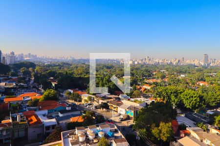 Vista da Varanda de apartamento à venda com 1 quarto, 44m² em Pinheiros, São Paulo