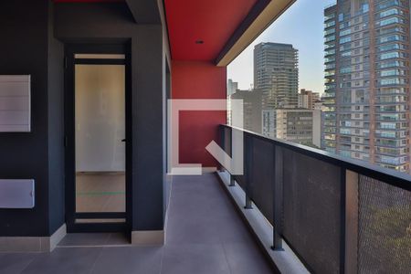 Varanda de apartamento à venda com 1 quarto, 44m² em Pinheiros, São Paulo