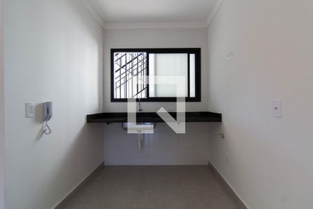Cozinha de apartamento para alugar com 1 quarto, 32m² em Jardim Vera Cruz, Sorocaba