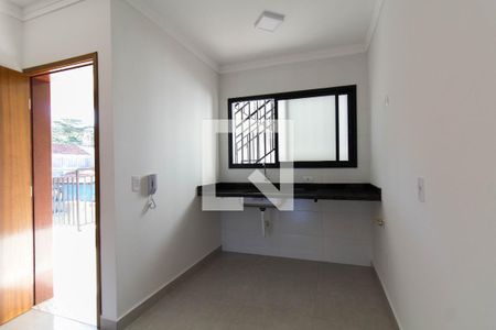 Cozinha de apartamento para alugar com 1 quarto, 32m² em Jardim Vera Cruz, Sorocaba