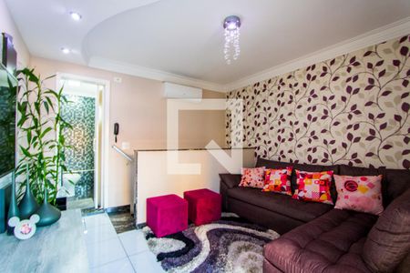 Sala de estar de apartamento à venda com 3 quartos, 130m² em Vila São Pedro, Santo André