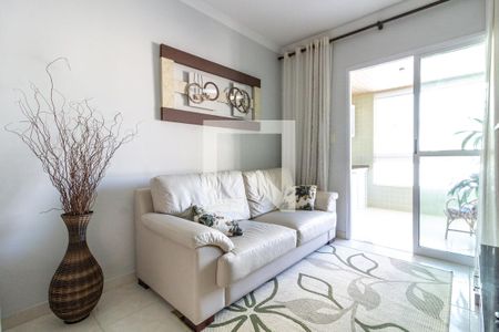 Detalhe da sala de estar de apartamento para alugar com 2 quartos, 81m² em Aviação, Praia Grande