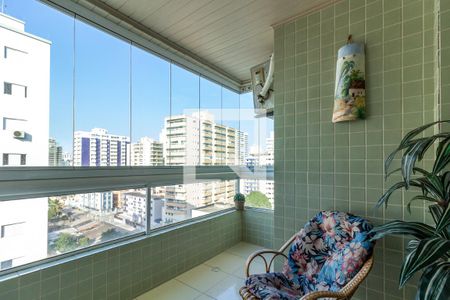Varanda de apartamento para alugar com 2 quartos, 81m² em Aviação, Praia Grande