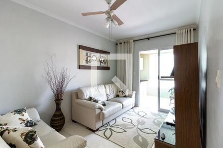 Sala de estar de apartamento para alugar com 2 quartos, 81m² em Aviação, Praia Grande