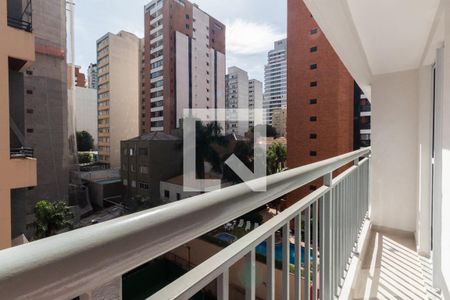 Sala - varanda de apartamento para alugar com 1 quarto, 31m² em Pinheiros, São Paulo