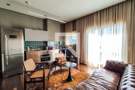 Sala de apartamento à venda com 1 quarto, 47m² em Morumbi, São Paulo