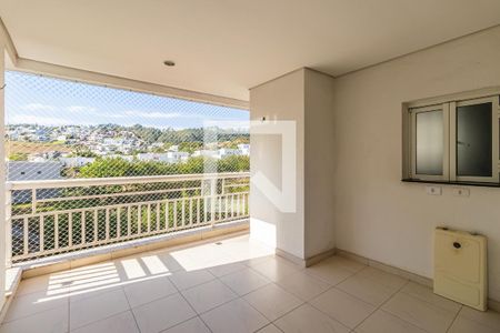 Varanda da Sala de apartamento para alugar com 3 quartos, 123m² em Tamboré, Santana de Parnaíba