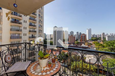 Varanda da Sala de apartamento à venda com 3 quartos, 130m² em Campo Belo, São Paulo