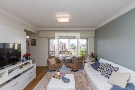 Sala de apartamento à venda com 3 quartos, 130m² em Campo Belo, São Paulo