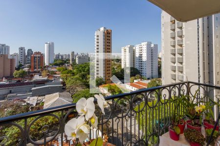 Varanda da Sala de apartamento à venda com 3 quartos, 130m² em Campo Belo, São Paulo