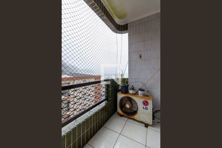 Varanda da sala de apartamento para alugar com 2 quartos, 100m² em Canto do Forte, Praia Grande