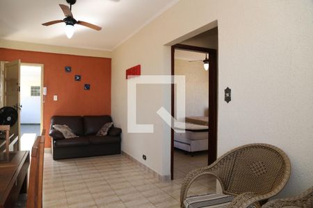 Sala de apartamento para alugar com 1 quarto, 55m² em Caiçara, Praia Grande