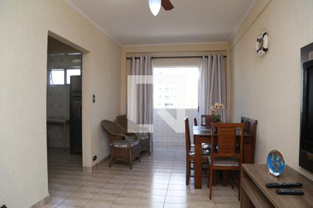 Sala de apartamento para alugar com 1 quarto, 55m² em Caiçara, Praia Grande