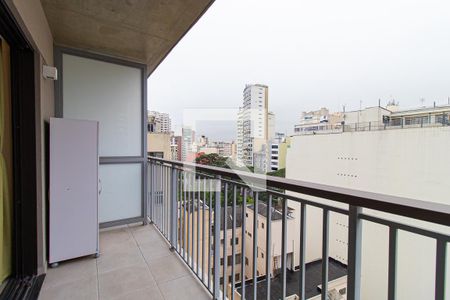Studio para alugar com 29m², 1 quarto e sem vagaVaranda