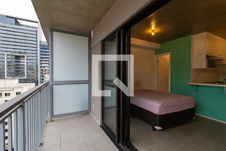Studio para alugar com 29m², 1 quarto e sem vagaVaranda