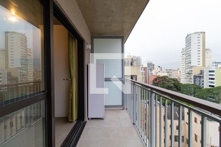 Varanda de kitnet/studio à venda com 1 quarto, 29m² em República, São Paulo