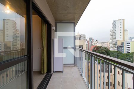 Studio para alugar com 29m², 1 quarto e sem vagaVaranda