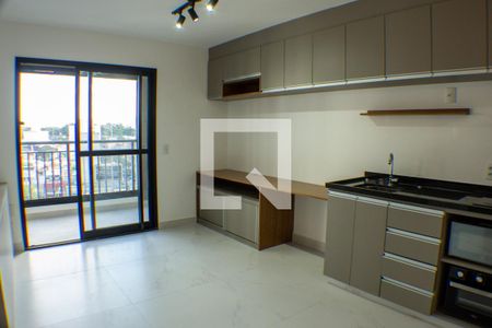 Sala/Cozinha de apartamento para alugar com 1 quarto, 37m² em Mirandópolis, São Paulo
