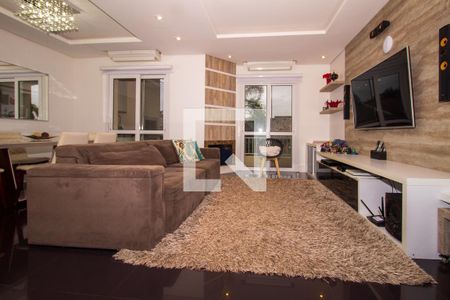 Sala de casa de condomínio à venda com 3 quartos, 245m² em Pedra Redonda, Porto Alegre