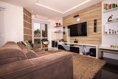 Sala de casa de condomínio para alugar com 3 quartos, 245m² em Pedra Redonda, Porto Alegre