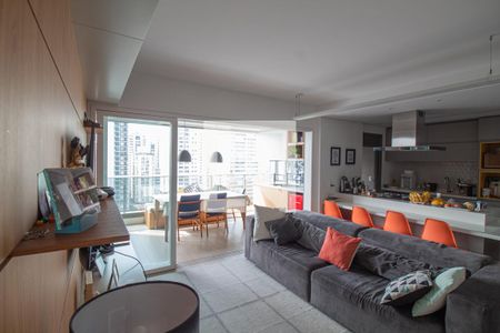 Sala de apartamento à venda com 2 quartos, 105m² em Cidade Monções, São Paulo