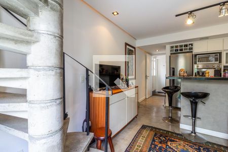 Sala de apartamento à venda com 1 quarto, 43m² em Indianópolis, São Paulo