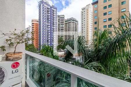 Varanda de apartamento à venda com 1 quarto, 43m² em Indianópolis, São Paulo