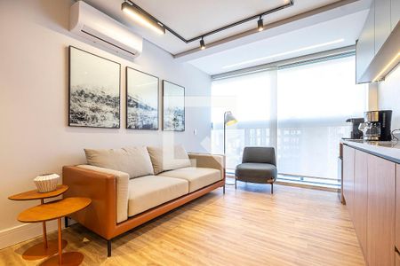 Sala de apartamento à venda com 1 quarto, 40m² em Pinheiros, São Paulo