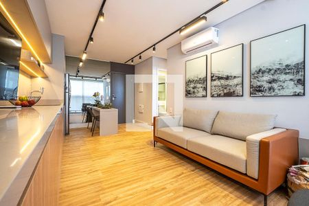 Sala de apartamento à venda com 1 quarto, 40m² em Pinheiros, São Paulo