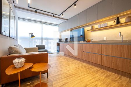 Sala de apartamento à venda com 1 quarto, 40m² em Pinheiros, São Paulo