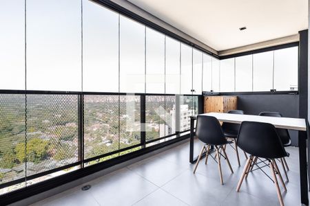 Varanda da Sala de apartamento para alugar com 1 quarto, 52m² em Pinheiros, São Paulo