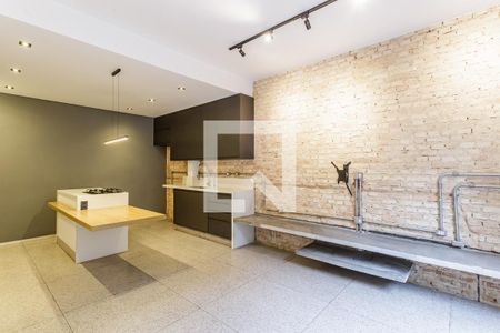 Sala/Cozinha de casa de condomínio à venda com 1 quarto, 100m² em Indianópolis, São Paulo
