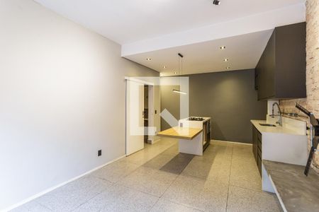 Sala/Cozinha de casa de condomínio à venda com 1 quarto, 100m² em Indianópolis, São Paulo