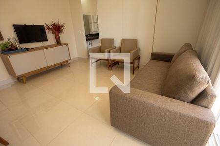 Sala - Detalhe de apartamento para alugar com 1 quarto, 52m² em Setor Bueno, Goiânia
