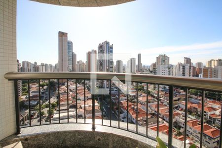 Varanda da Sala de TV de apartamento à venda com 3 quartos, 234m² em Jardim Anália Franco, São Paulo