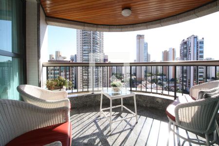 Varanda da Sala de apartamento à venda com 3 quartos, 234m² em Jardim Anália Franco, São Paulo