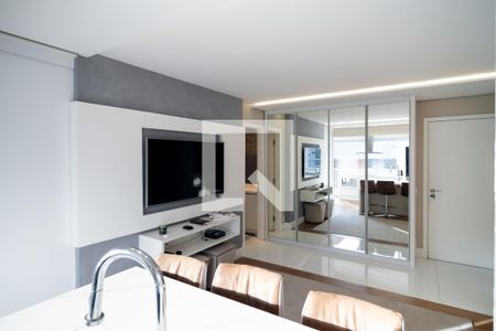 Sala de apartamento para alugar com 1 quarto, 54m² em Cidade Monções, São Paulo