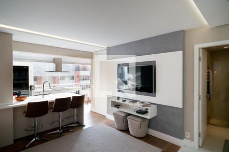 Sala de apartamento para alugar com 1 quarto, 54m² em Cidade Monções, São Paulo