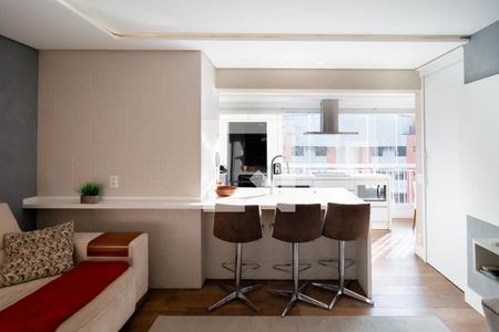 Sala de apartamento para alugar com 1 quarto, 54m² em Cidade Monções, São Paulo