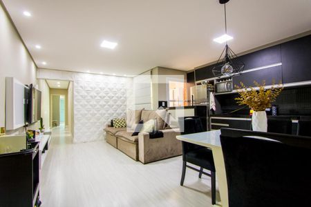 Sala de apartamento para alugar com 3 quartos, 75m² em Vila Helena, Santo André