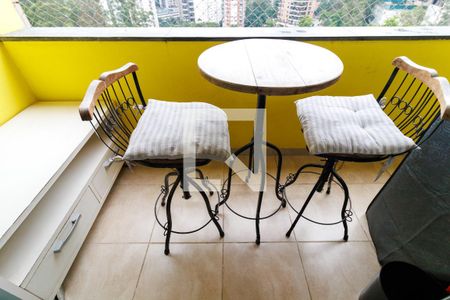 Varanda da Sala de apartamento para alugar com 1 quarto, 40m² em Paraíso do Morumbi, São Paulo