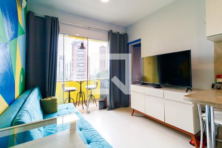 Sala de apartamento para alugar com 1 quarto, 40m² em Paraíso do Morumbi, São Paulo